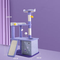 HKM-8425661 Large Cat Scratch Board Jumping Platform with Multi-Tier Options and Fun Accessories