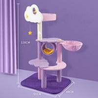 HKM-8425661 Large Cat Scratch Board Jumping Platform with Multi-Tier Options and Fun Accessories