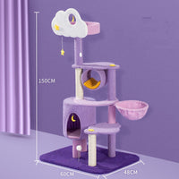HKM-8425661 Large Cat Scratch Board Jumping Platform with Multi-Tier Options and Fun Accessories