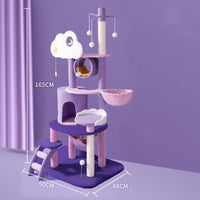 HKM-8425661 Large Cat Scratch Board Jumping Platform with Multi-Tier Options and Fun Accessories