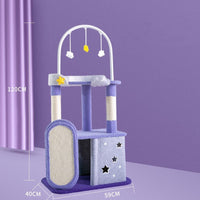 HKM-8425661 Large Cat Scratch Board Jumping Platform with Multi-Tier Options and Fun Accessories