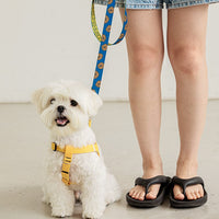 HKM-8426173 Cartoon Pattern Dog Leash in Teddy, Fox, and Koala Designs - 2m Polyester Traction Belt