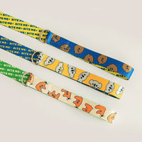 HKM-8426173 Cartoon Pattern Dog Leash in Teddy, Fox, and Koala Designs - 2m Polyester Traction Belt