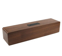 HKM-842707 Portable Wireless Wooden Boombox Speaker with 20W Output, Bluetooth 4.2, FM Radio, Clock Alarm Function, TF Card and AUX Input
