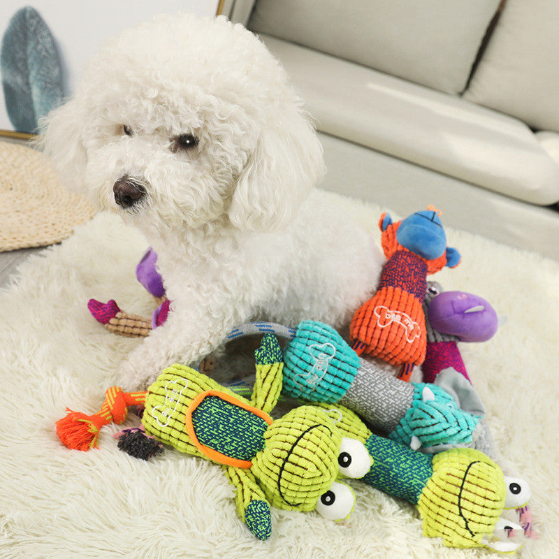 HKM-8427197 Interactive Cotton Rope Pet Toy for Teeth Grinding and Chewing, 38cm