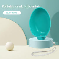 HKM-8428221 Portable Dog Water Bowl for Outdoor Use - Compact Feeding Cup for Small Dogs, ABS Material, Easy to Carry