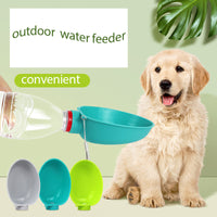 HKM-8428221 Portable Dog Water Bowl for Outdoor Use - Compact Feeding Cup for Small Dogs, ABS Material, Easy to Carry