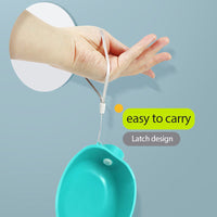 HKM-8428221 Portable Dog Water Bowl for Outdoor Use - Compact Feeding Cup for Small Dogs, ABS Material, Easy to Carry