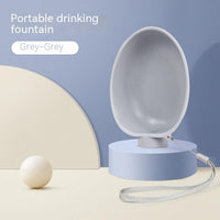 HKM-8428221 Portable Dog Water Bowl for Outdoor Use - Compact Feeding Cup for Small Dogs, ABS Material, Easy to Carry