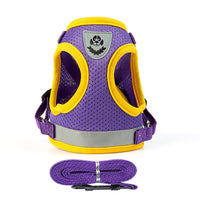 HKM-8428733 Light Reflecting Traction Belt Chest Harness with Breathable Mesh for Small and Medium Dogs