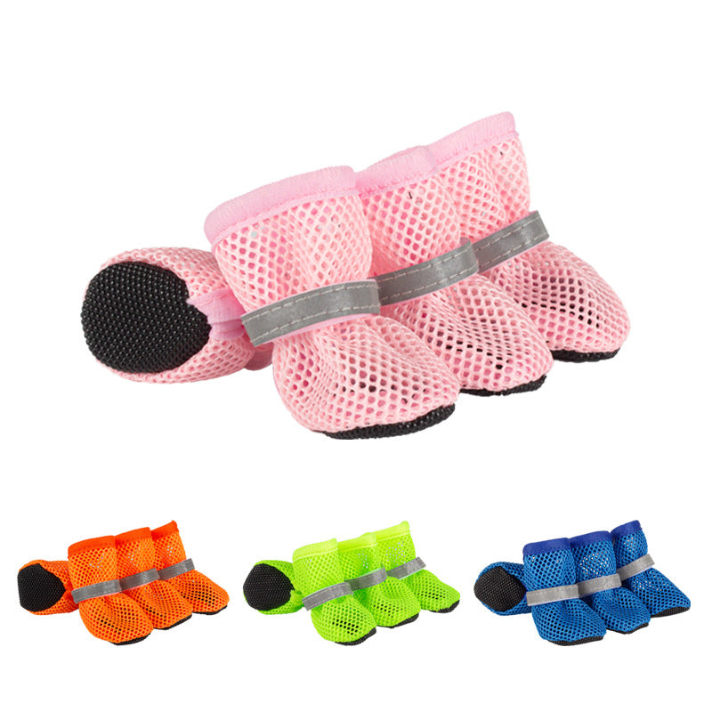 HKM-8428989 Puppy Protection Booties - Non-Slip, Wear-Resistant Pet Foot Covers in Various Colors and Sizes