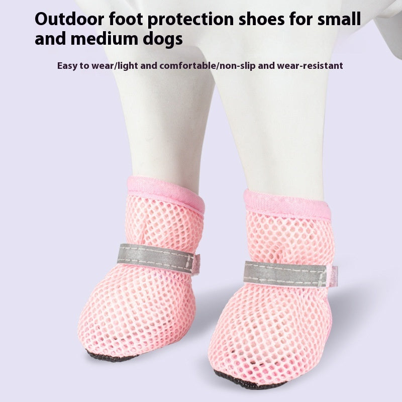 HKM-8428989 Puppy Protection Booties - Non-Slip, Wear-Resistant Pet Foot Covers in Various Colors and Sizes