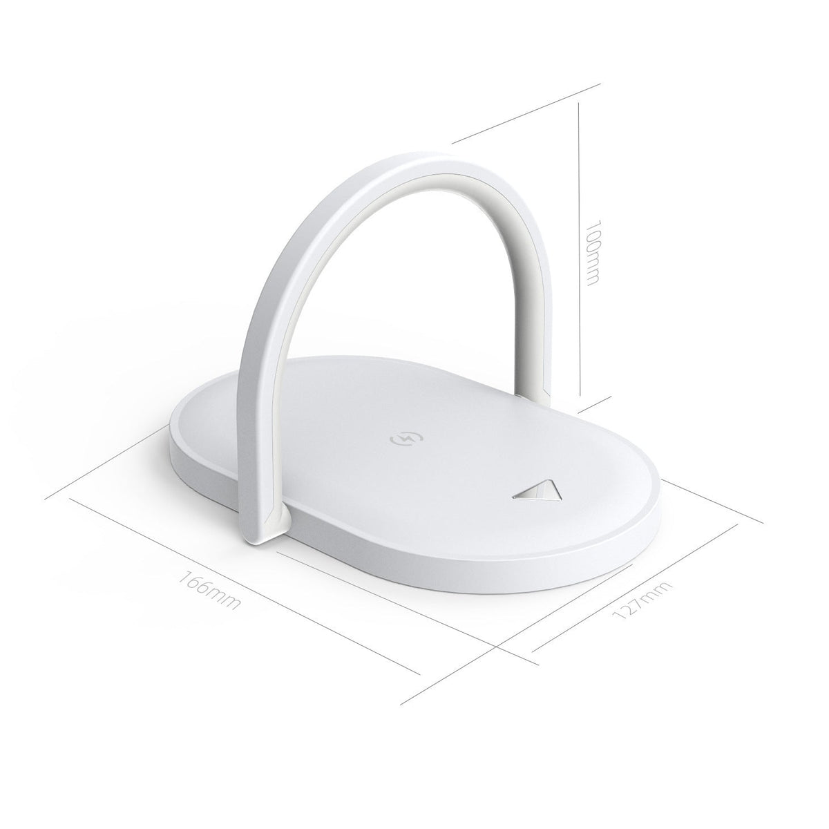 HKM-842899 15W Fast Wireless Charger with Night Light and Phone Holder, Black or White