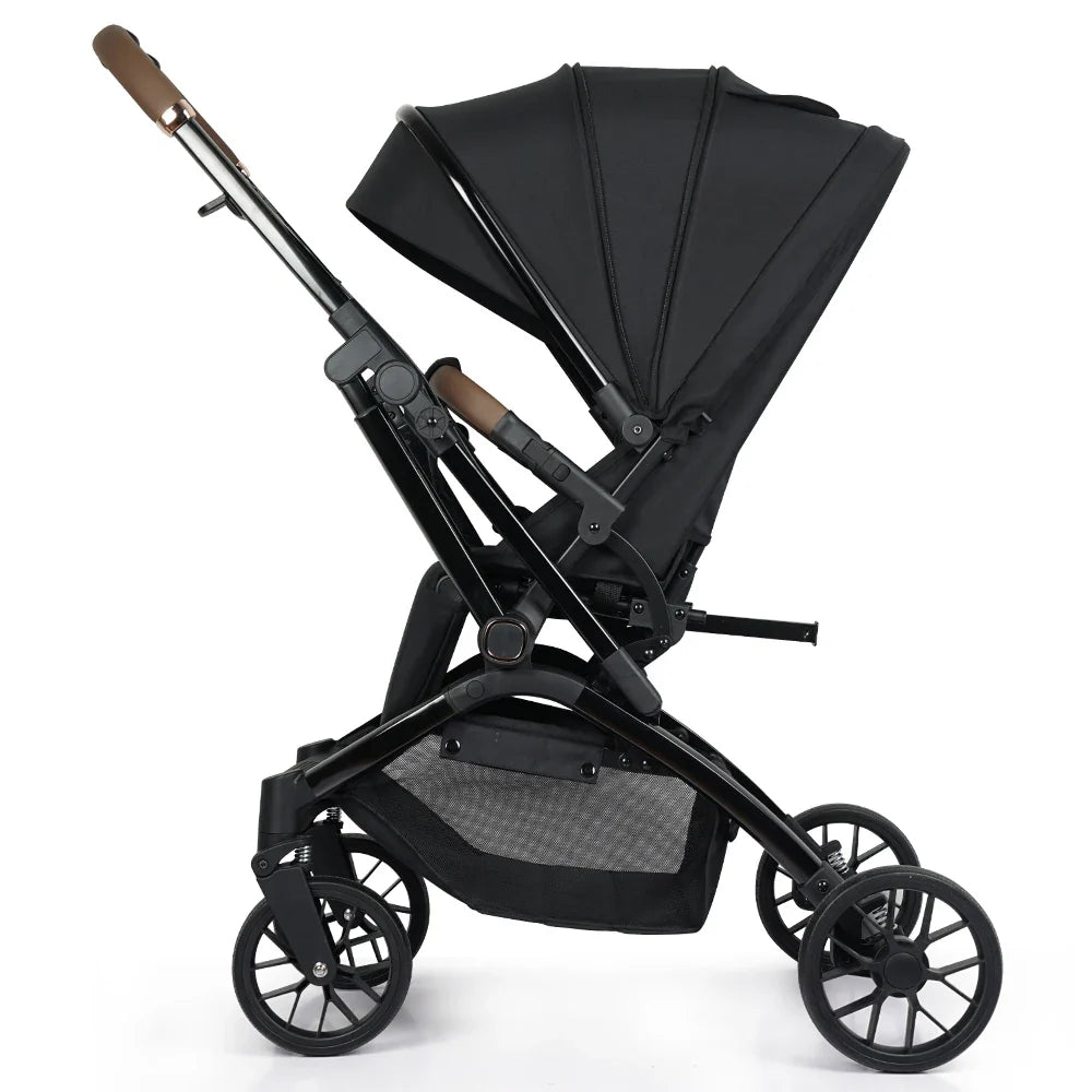 HKM-842899 Lightweight Foldable Reversible Baby Stroller Pushchair with Luxury Design