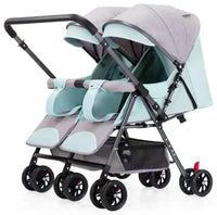 HKM-8429267 light green double stroller showcase