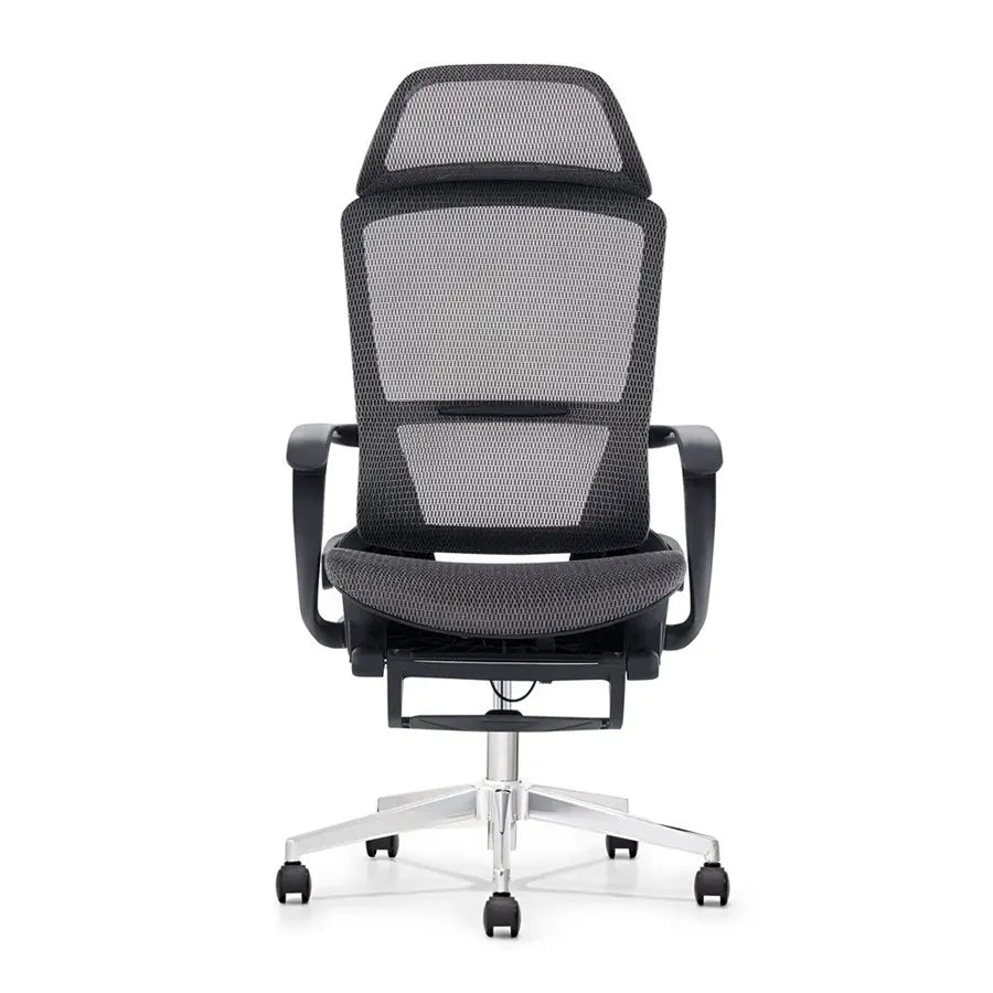 HKM-842963 Ergonomic Mesh Office Chair with Footrest and Swivel Function for Home Office Use