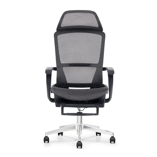HKM-842963 Ergonomic Mesh Office Chair with Footrest and Swivel Function for Home Office Use