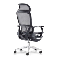HKM-842963 Ergonomic Mesh Office Chair with Footrest and Swivel Function for Home Office Use
