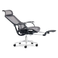 HKM-842963 Ergonomic Mesh Office Chair with Footrest and Swivel Function for Home Office Use
