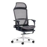 HKM-842963 Ergonomic Mesh Office Chair with Footrest and Swivel Function for Home Office Use