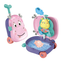 HKM-842963 Outdoor Cartoon Style Water Play Trolley Beach Toy Set for Ages 3+