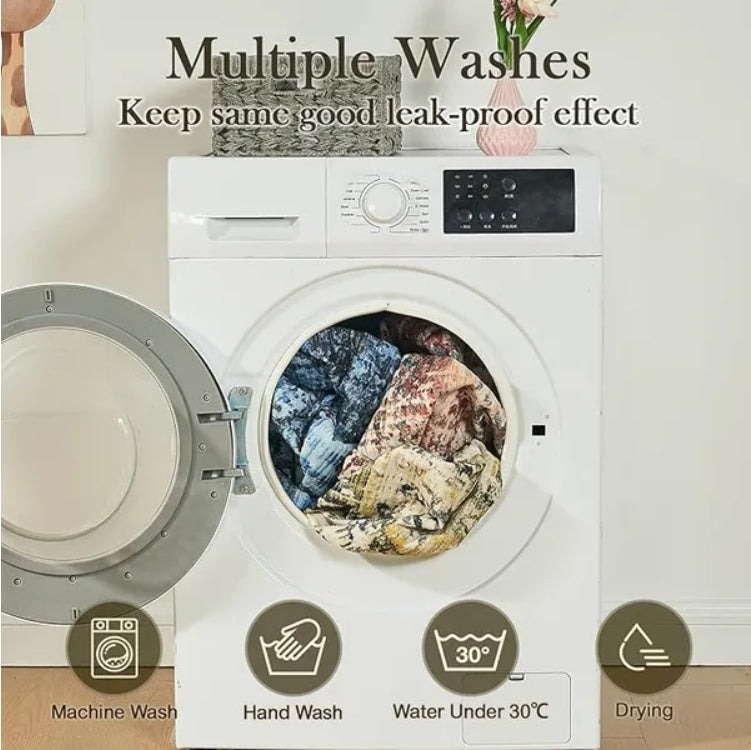 HKM-8430013 Washable Reusable Dog Pee Pads - Super Absorbent Leakproof Training Pads, Non-Slip for Crates and Floors, 36x41 Inches, 2 Pack
