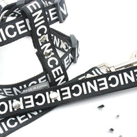 HKM-8430141 Durable Nylon Pet Leash and Collar Set - Available in Black, Red, Yellow, Multiple Sizes