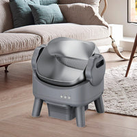 HKM-843155 Self-Cleaning Waterproof Smart Cat Litter Box with Remote Control - 74L Capacity