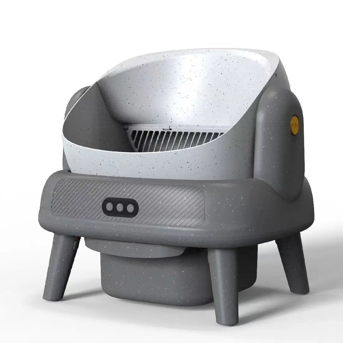 HKM-843155 Self-Cleaning Waterproof Smart Cat Litter Box with Remote Control - 74L Capacity