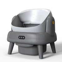 HKM-843155 Self-Cleaning Waterproof Smart Cat Litter Box with Remote Control - 74L Capacity