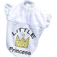 HKM-8432701 Striped Print Cotton Costume for Small Dogs - Teddy Poodle & Pomeranian Size XS to XL