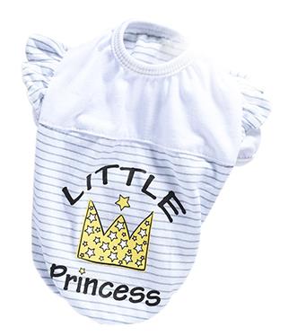 HKM-8432701 Striped Print Cotton Costume for Small Dogs - Teddy Poodle & Pomeranian Size XS to XL