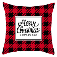 HKM-843411 European Linen Christmas Pillowcase with Landscape Pattern and PP Cotton Filling