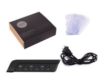 HKM-843539 Six-Port USB Charging Stand with Intelligent Fast Charging and Space-Saving Design