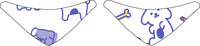 HKM-8435517 Reversible Polyester Pet Bandana in Various Patterns - Sizes S, M, L