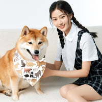 HKM-8435517 Reversible Polyester Pet Bandana in Various Patterns - Sizes S, M, L