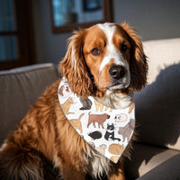 HKM-8435517 Reversible Polyester Pet Bandana in Various Patterns - Sizes S, M, L