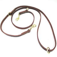 HKM-8437693 Double-Headed Copper Hook Cowhide Dog Traction Belt with Convenient Leash¹¦ÄÜ