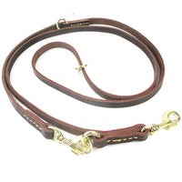 HKM-8437693 Double-Headed Copper Hook Cowhide Dog Traction Belt with Convenient Leash¹¦ÄÜ