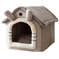 HKM-8437949 Universal Small Dog and Cat Nest House - Warm, Washable, Soft Pet Bed for Winter