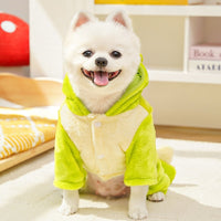 HKM-8438461 Dinosaur Costume Fleece Coat for Small Dogs and Cats - Cute, Cozy, and Easy to Wear