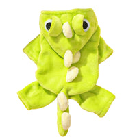 HKM-8438461 Dinosaur Costume Fleece Coat for Small Dogs and Cats - Cute, Cozy, and Easy to Wear