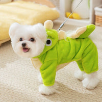 HKM-8438461 Dinosaur Costume Fleece Coat for Small Dogs and Cats - Cute, Cozy, and Easy to Wear