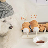 HKM-8438717 Plush Pet Dog Rice Cake Sound Toy for Engaging Playtime