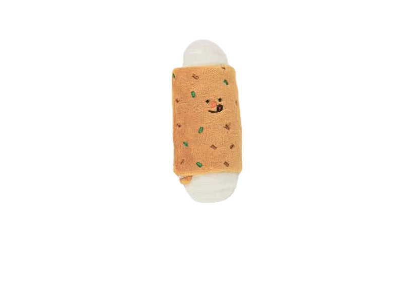 HKM-8438717 Plush Pet Dog Rice Cake Sound Toy for Engaging Playtime