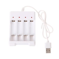 HKM-843923 Smart USB Plug 4-Slot Universal Battery Charger for 1.2V AA/AAA Rechargeable Batteries