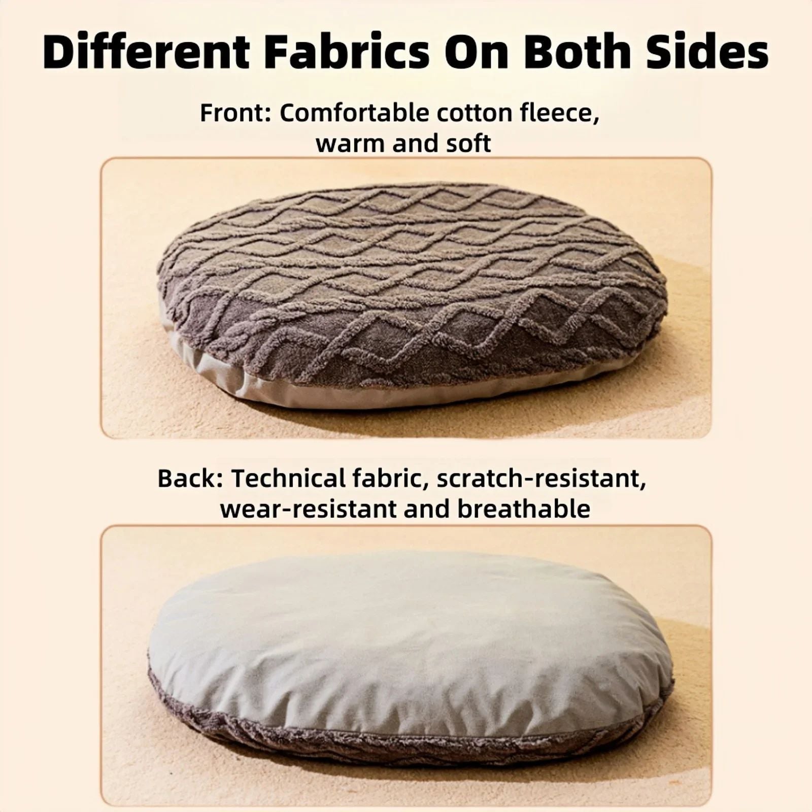 HKM-8439741 Cozy Non-Slip Dog Bed for All Sizes - Breathable Soft Mat for Pets