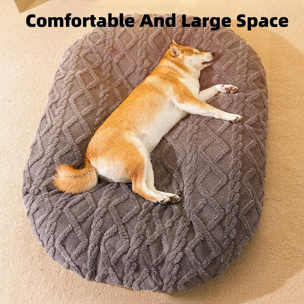 HKM-8439741 Cozy Non-Slip Dog Bed for All Sizes - Breathable Soft Mat for Pets