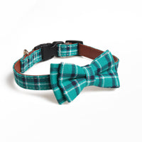 HKM-8439869 Plaid Bow Collar for Pets in Various Colors and Sizes