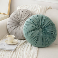 HKM-843987 Nordic Handmade Round Pumpkin Cushion in Morandi Colors